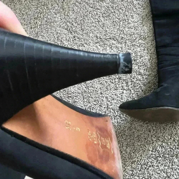 Alberto D. Molina Knee High Suede Heeled boots 8.5 - Picture 4 of 5